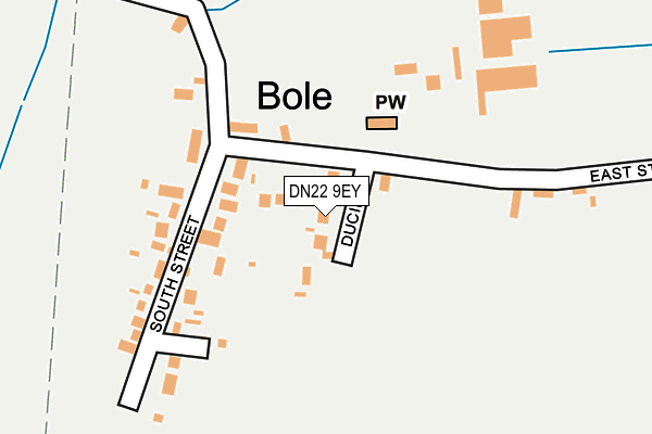 DN22 9EY map - OS OpenMap – Local (Ordnance Survey)