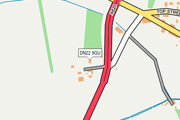 DN22 9GU map - OS OpenMap – Local (Ordnance Survey)