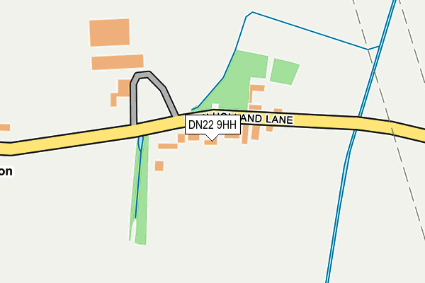 DN22 9HH map - OS OpenMap – Local (Ordnance Survey)