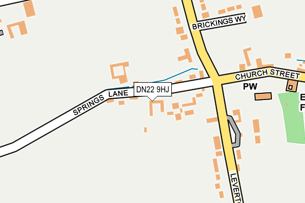 DN22 9HJ map - OS OpenMap – Local (Ordnance Survey)
