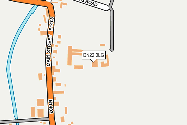 DN22 9LG map - OS OpenMap – Local (Ordnance Survey)