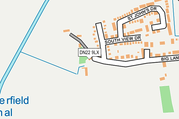 DN22 9LX map - OS OpenMap – Local (Ordnance Survey)