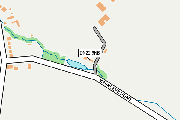 DN22 9NB map - OS OpenMap – Local (Ordnance Survey)