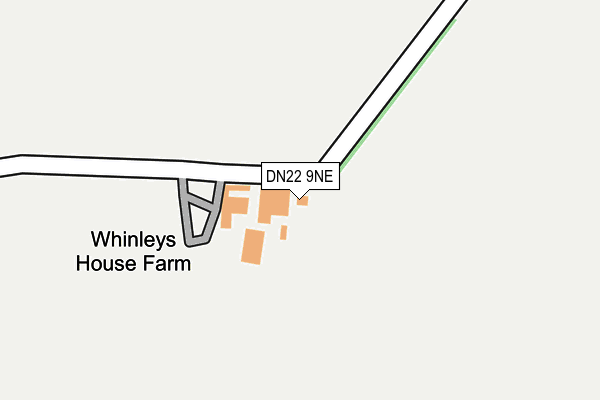 DN22 9NE map - OS OpenMap – Local (Ordnance Survey)