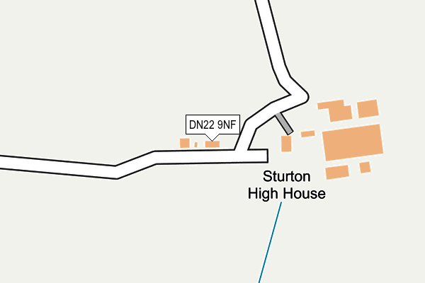 DN22 9NF map - OS OpenMap – Local (Ordnance Survey)