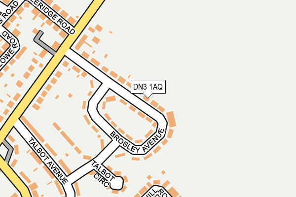 DN3 1AQ map - OS OpenMap – Local (Ordnance Survey)