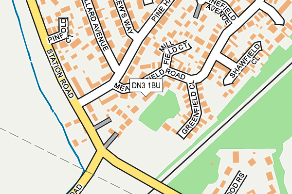 DN3 1BU map - OS OpenMap – Local (Ordnance Survey)