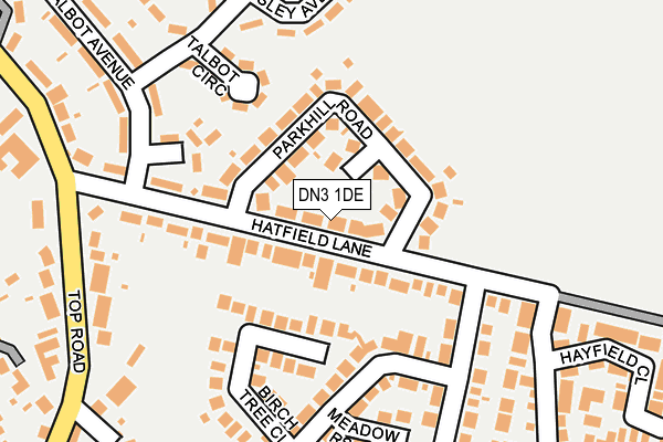 DN3 1DE map - OS OpenMap – Local (Ordnance Survey)
