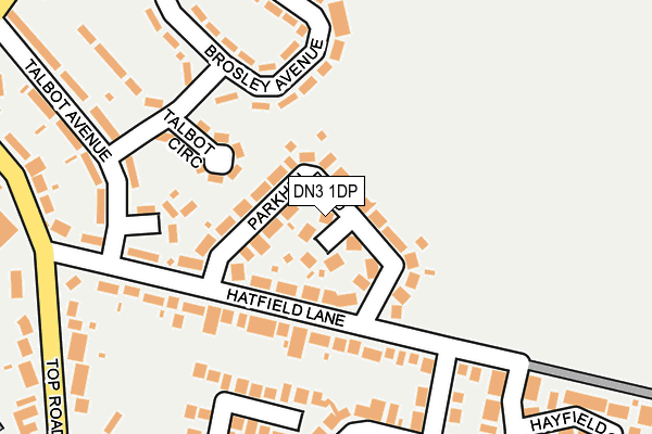 DN3 1DP map - OS OpenMap – Local (Ordnance Survey)