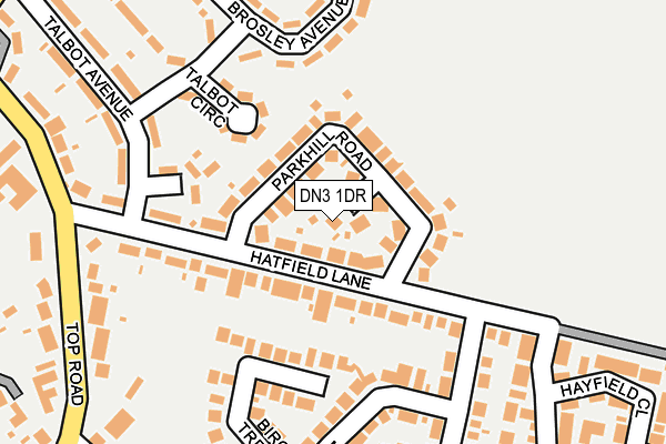 DN3 1DR map - OS OpenMap – Local (Ordnance Survey)