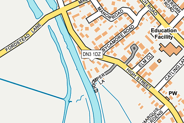 DN3 1DZ map - OS OpenMap – Local (Ordnance Survey)