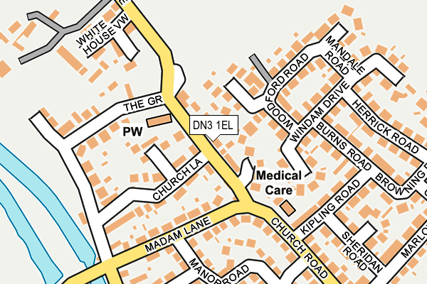 DN3 1EL map - OS OpenMap – Local (Ordnance Survey)