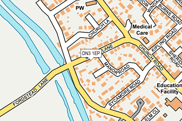 DN3 1EP map - OS OpenMap – Local (Ordnance Survey)