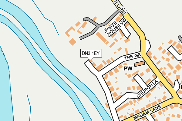 DN3 1EY map - OS OpenMap – Local (Ordnance Survey)