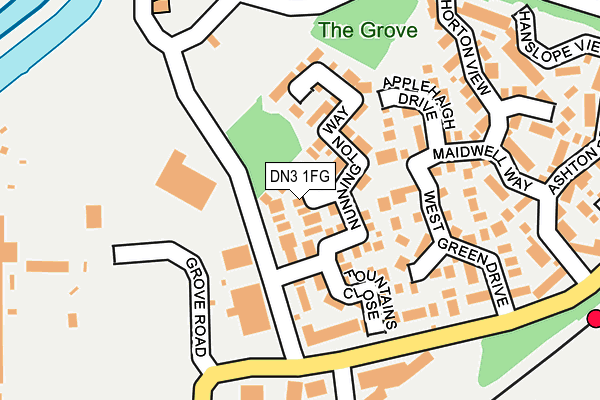 DN3 1FG map - OS OpenMap – Local (Ordnance Survey)