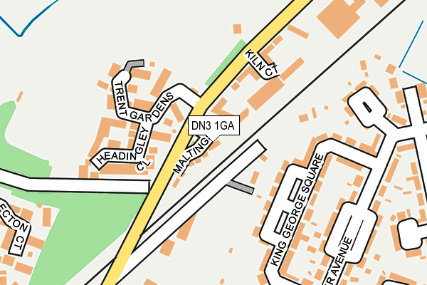 DN3 1GA map - OS OpenMap – Local (Ordnance Survey)