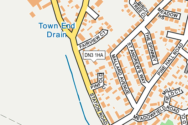 DN3 1HA map - OS OpenMap – Local (Ordnance Survey)