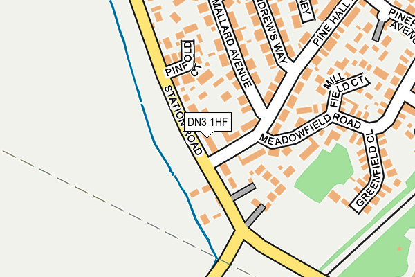 DN3 1HF map - OS OpenMap – Local (Ordnance Survey)