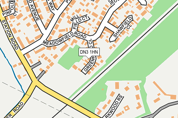 DN3 1HN map - OS OpenMap – Local (Ordnance Survey)