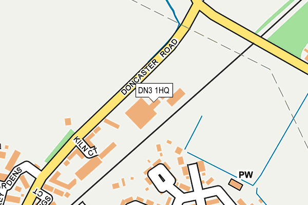 DN3 1HQ map - OS OpenMap – Local (Ordnance Survey)