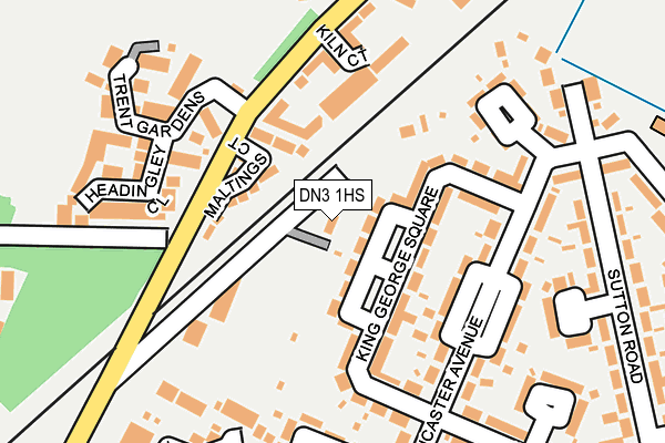 DN3 1HS map - OS OpenMap – Local (Ordnance Survey)