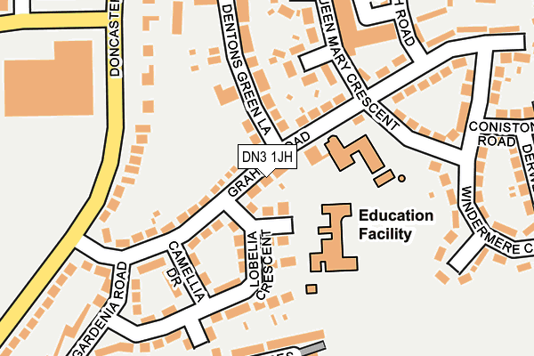 DN3 1JH map - OS OpenMap – Local (Ordnance Survey)