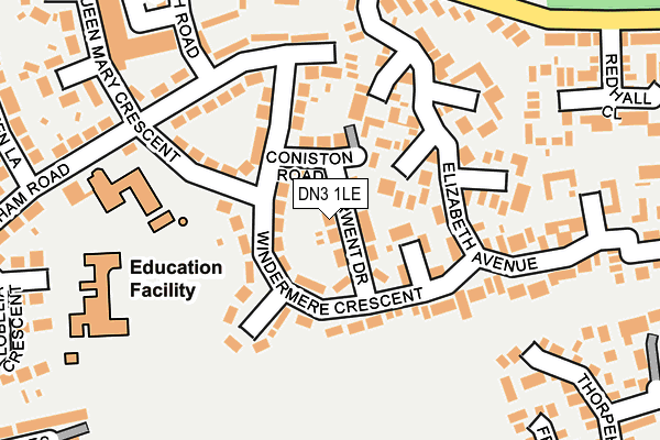 DN3 1LE map - OS OpenMap – Local (Ordnance Survey)
