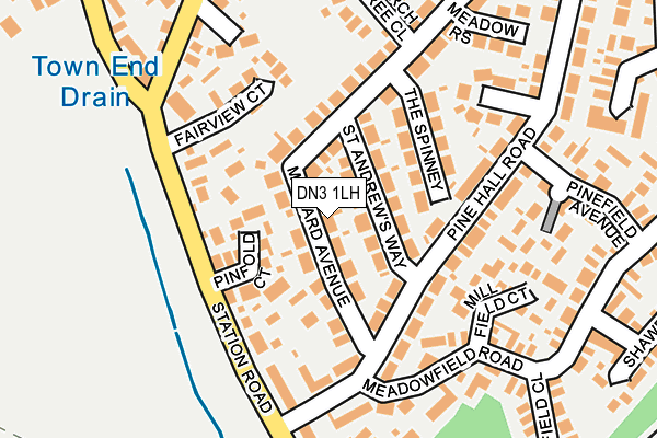 DN3 1LH map - OS OpenMap – Local (Ordnance Survey)