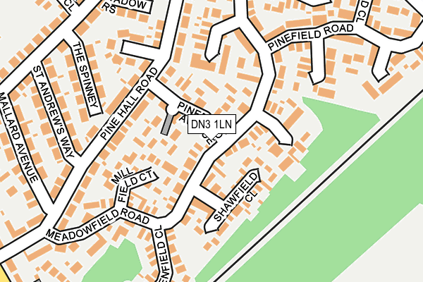 DN3 1LN map - OS OpenMap – Local (Ordnance Survey)