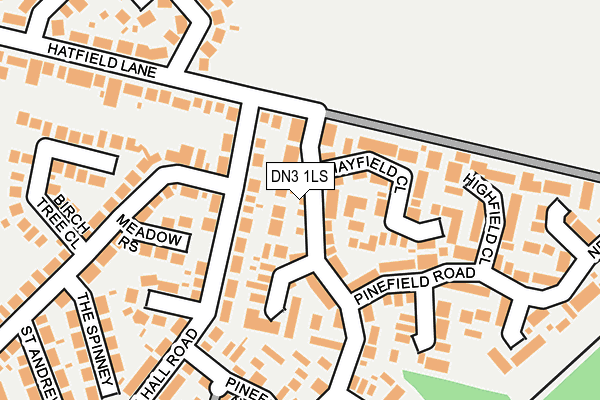 DN3 1LS map - OS OpenMap – Local (Ordnance Survey)