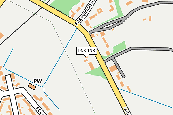 DN3 1NB map - OS OpenMap – Local (Ordnance Survey)