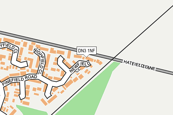 DN3 1NF map - OS OpenMap – Local (Ordnance Survey)