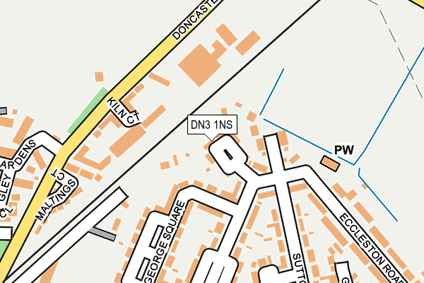 DN3 1NS map - OS OpenMap – Local (Ordnance Survey)