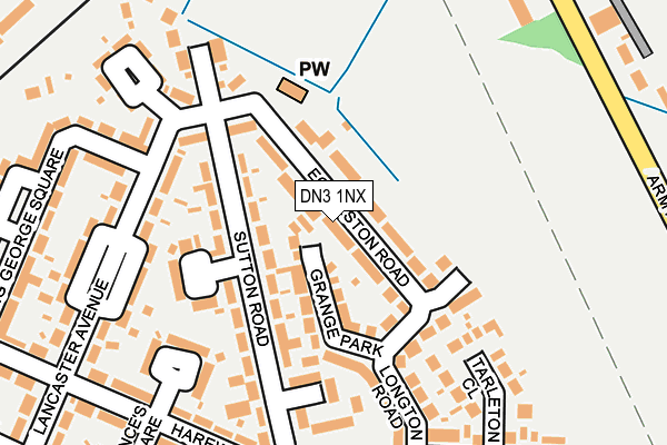 DN3 1NX map - OS OpenMap – Local (Ordnance Survey)