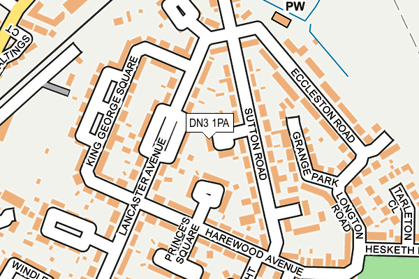 DN3 1PA map - OS OpenMap – Local (Ordnance Survey)