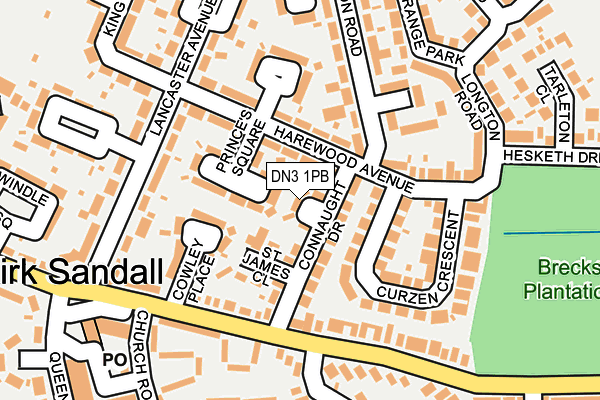 DN3 1PB map - OS OpenMap – Local (Ordnance Survey)