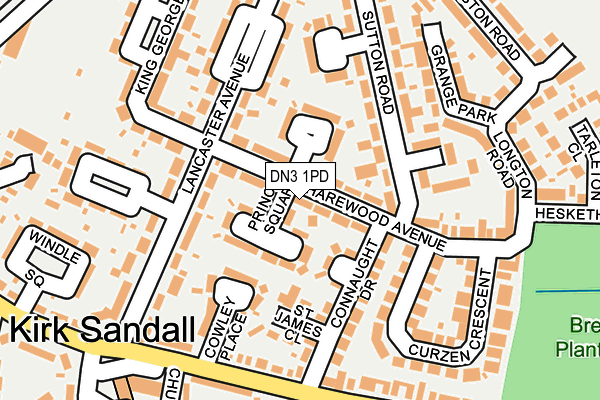 DN3 1PD map - OS OpenMap – Local (Ordnance Survey)