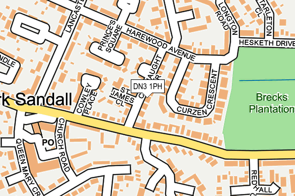 DN3 1PH map - OS OpenMap – Local (Ordnance Survey)
