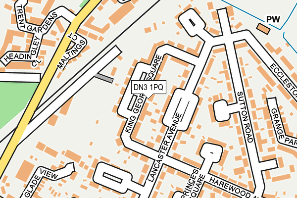 DN3 1PQ map - OS OpenMap – Local (Ordnance Survey)