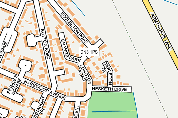 DN3 1PS map - OS OpenMap – Local (Ordnance Survey)