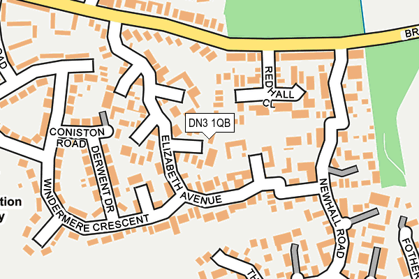 DN3 1QB map - OS OpenMap – Local (Ordnance Survey)