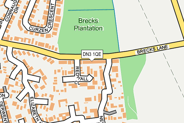 DN3 1QE map - OS OpenMap – Local (Ordnance Survey)