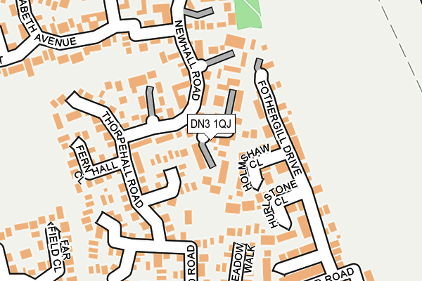 DN3 1QJ map - OS OpenMap – Local (Ordnance Survey)