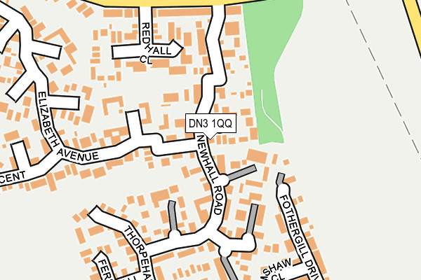 DN3 1QQ map - OS OpenMap – Local (Ordnance Survey)