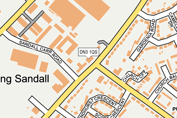 DN3 1QS map - OS OpenMap – Local (Ordnance Survey)