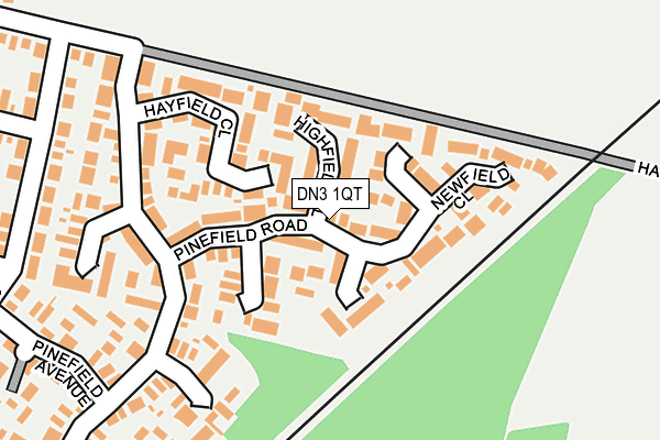 DN3 1QT map - OS OpenMap – Local (Ordnance Survey)