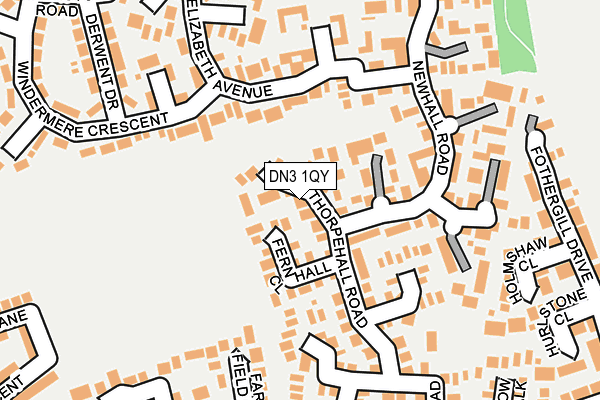 DN3 1QY map - OS OpenMap – Local (Ordnance Survey)