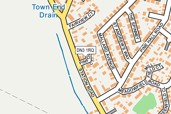 DN3 1RQ map - OS OpenMap – Local (Ordnance Survey)