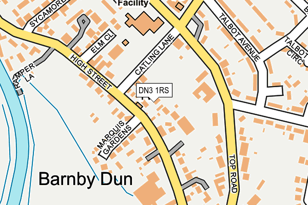 DN3 1RS map - OS OpenMap – Local (Ordnance Survey)