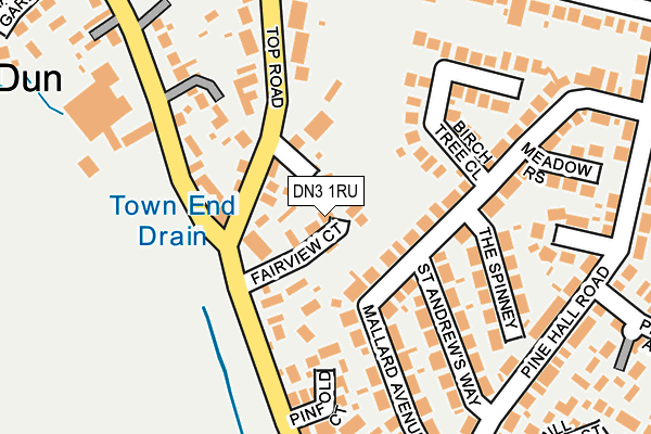DN3 1RU map - OS OpenMap – Local (Ordnance Survey)